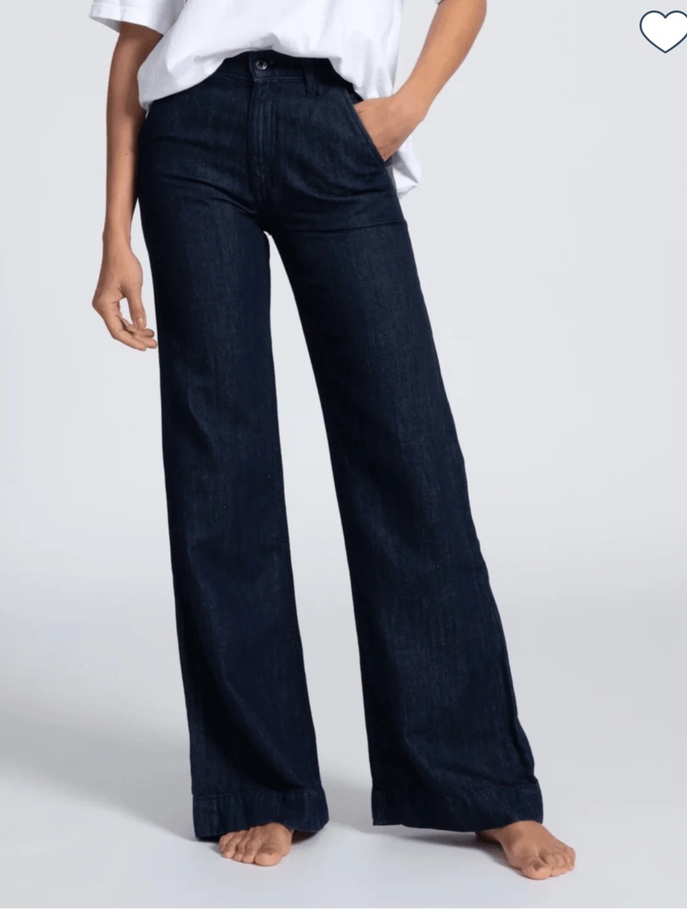 ASKK NY Denim Trouser In Indigo Linen SIZE 27